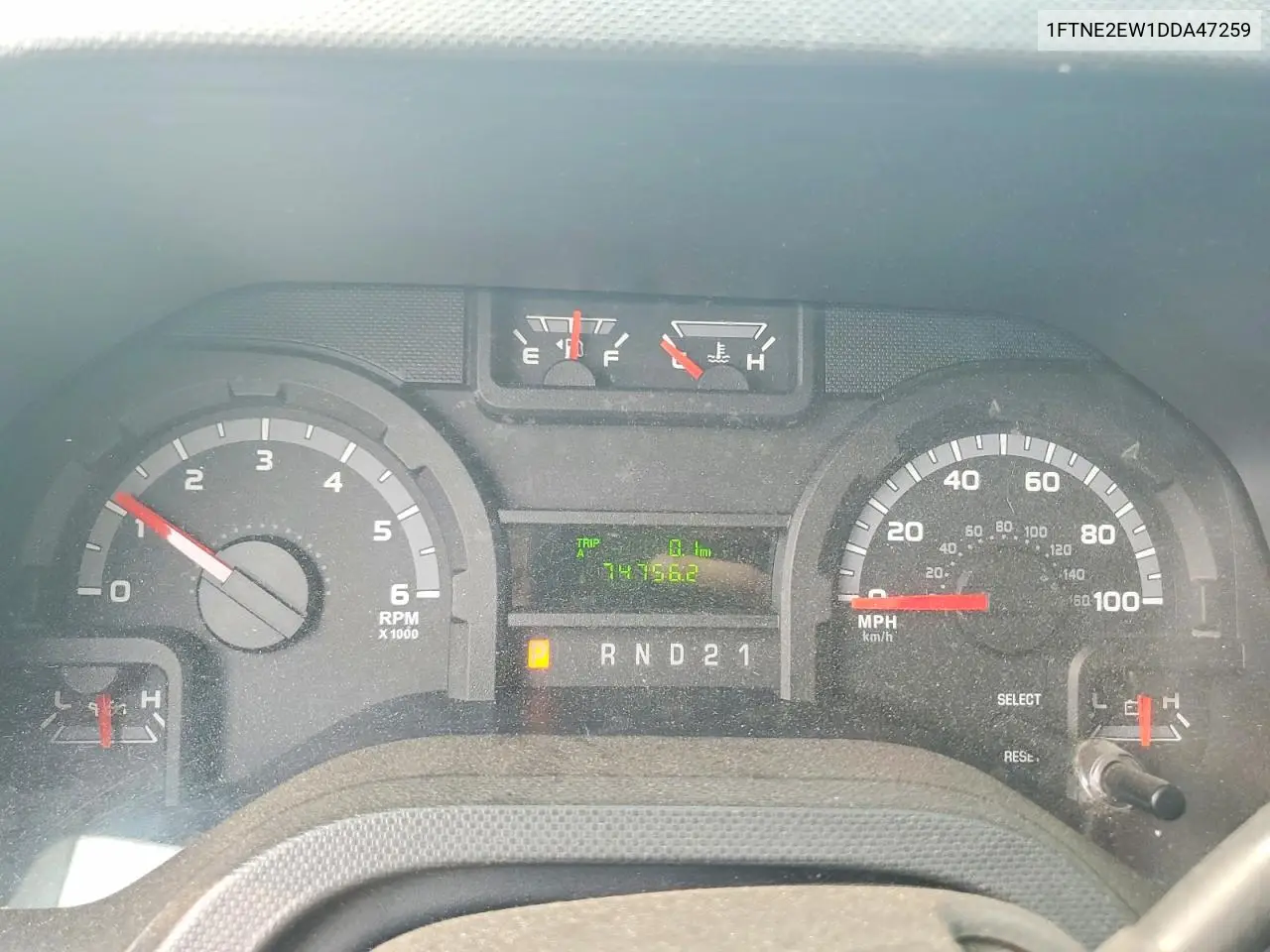2013 Ford Econoline E250 Van VIN: 1FTNE2EW1DDA47259 Lot: 59865426