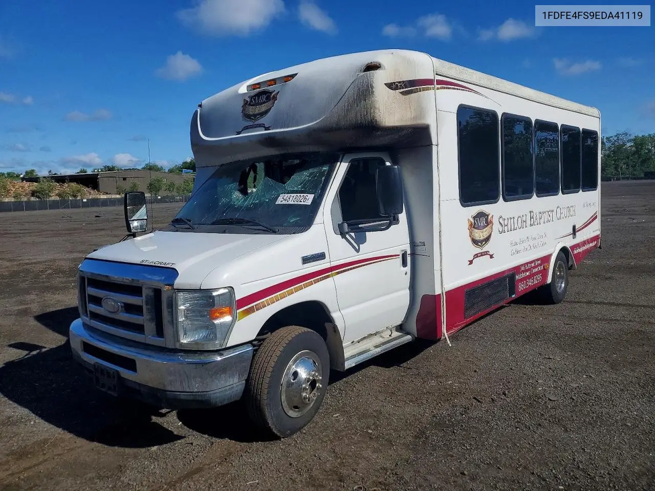 2014 Ford Econoline E450 Super Duty Cutaway Van VIN: 1FDFE4FS9EDA41119 Lot: 54818026