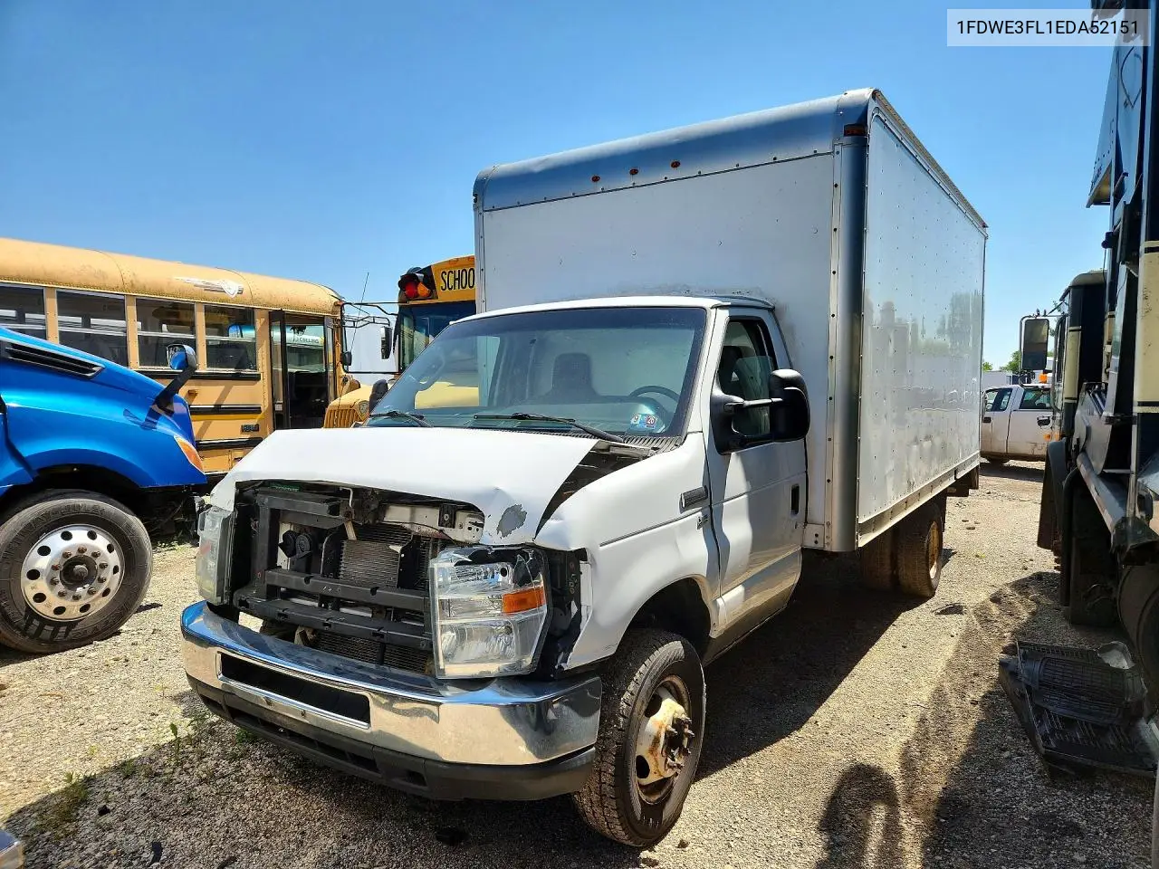 2014 Ford E350 Box Truck VIN: 1FDWE3FL1EDA52151 Lot: 59397556