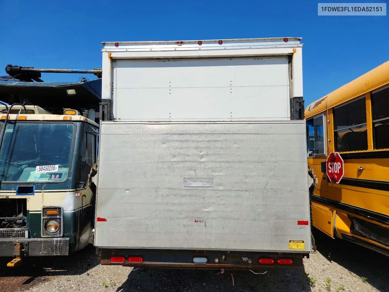 2014 Ford E350 Box Truck VIN: 1FDWE3FL1EDA52151 Lot: 59397556