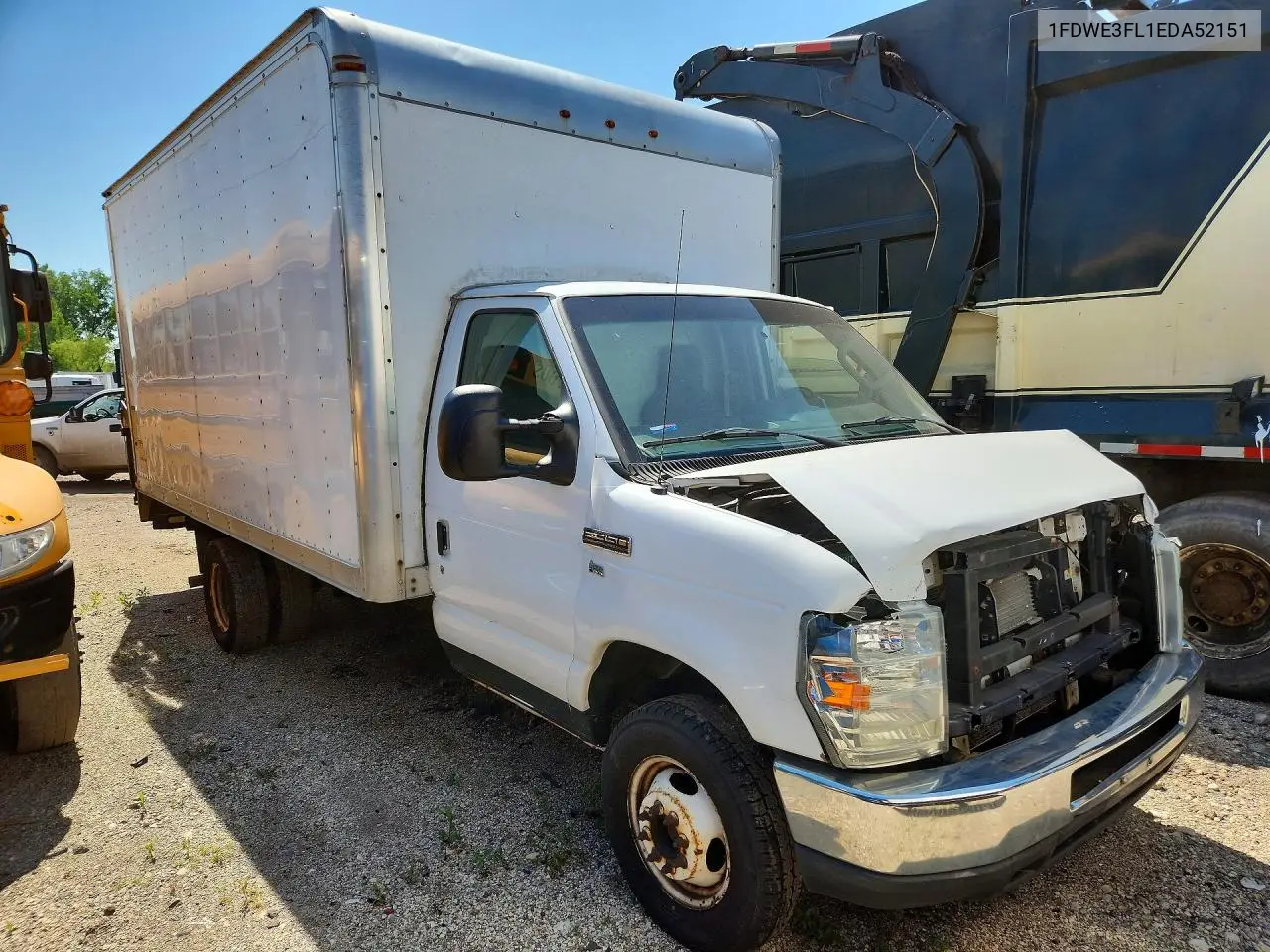 2014 Ford E350 Box Truck VIN: 1FDWE3FL1EDA52151 Lot: 59397556
