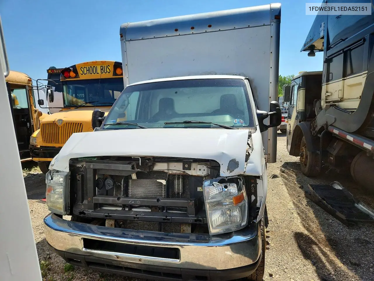 2014 Ford E350 Box Truck VIN: 1FDWE3FL1EDA52151 Lot: 59397556