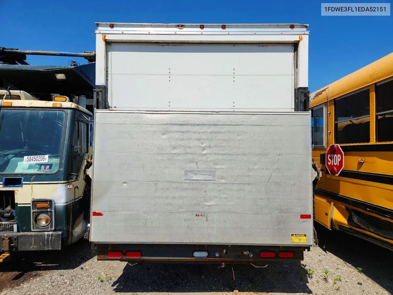 2014 Ford E350 Box Truck VIN: 1FDWE3FL1EDA52151 Lot: 59397556