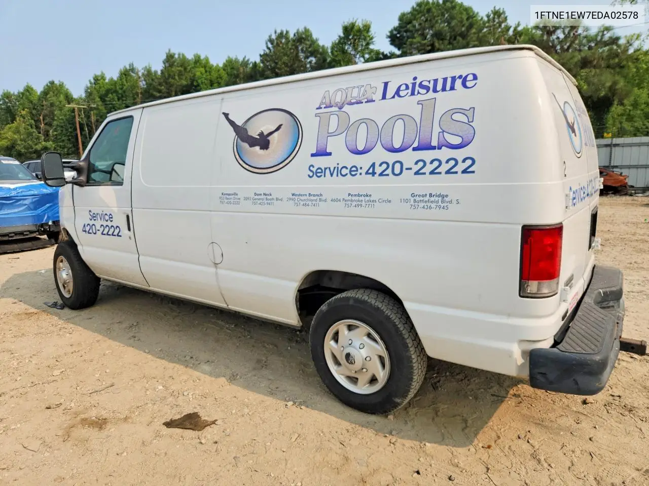 2014 Ford Econoline E150 Van VIN: 1FTNE1EW7EDA02578 Lot: 60845366