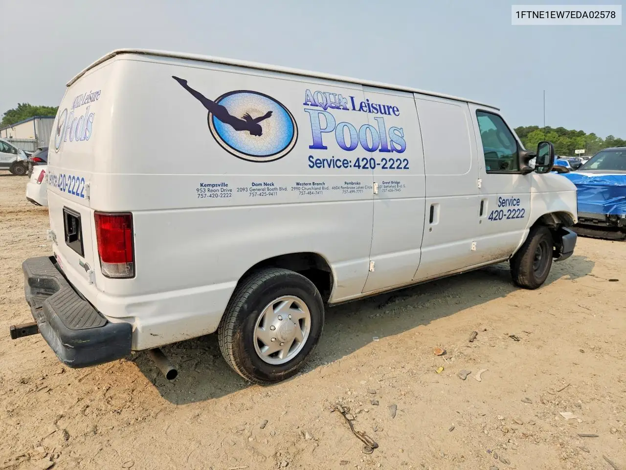 2014 Ford Econoline E150 Van VIN: 1FTNE1EW7EDA02578 Lot: 60845366