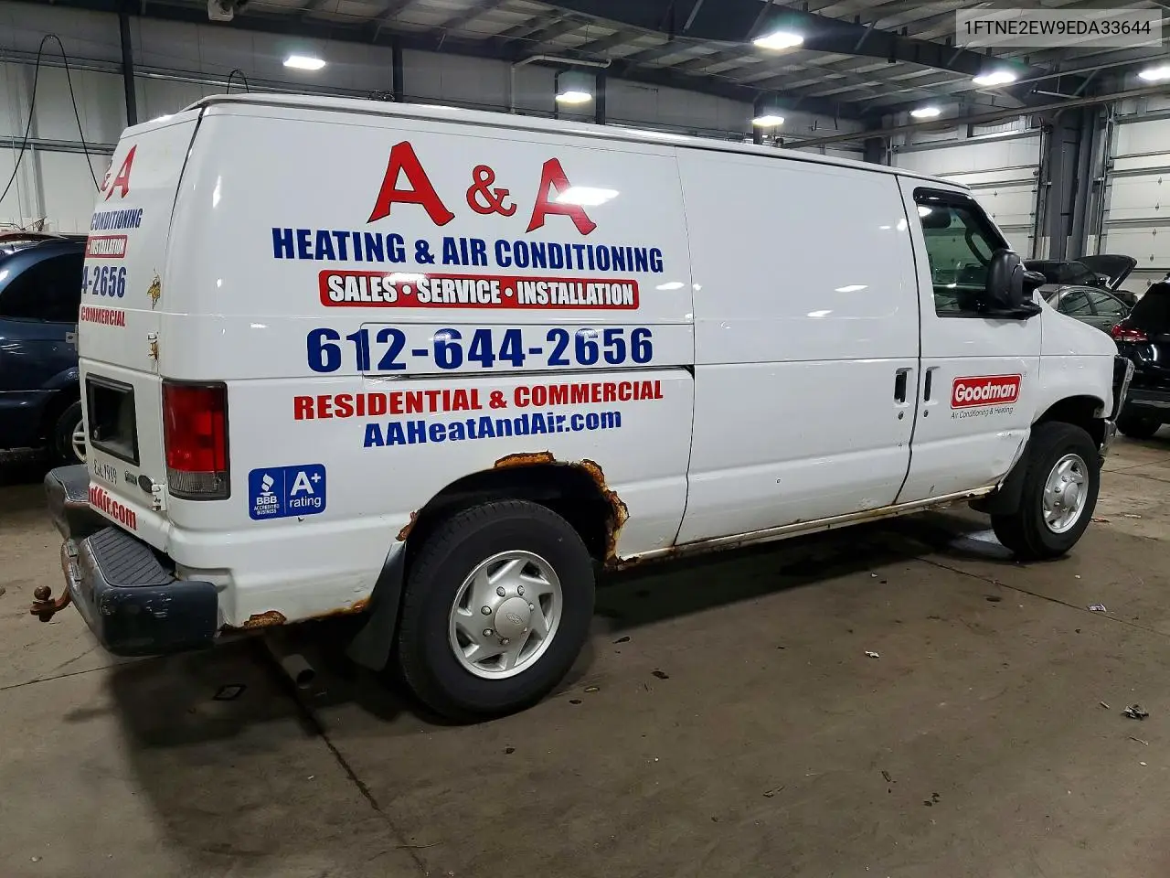 2014 Ford Econoline E250 Van VIN: 1FTNE2EW9EDA33644 Lot: 61333456