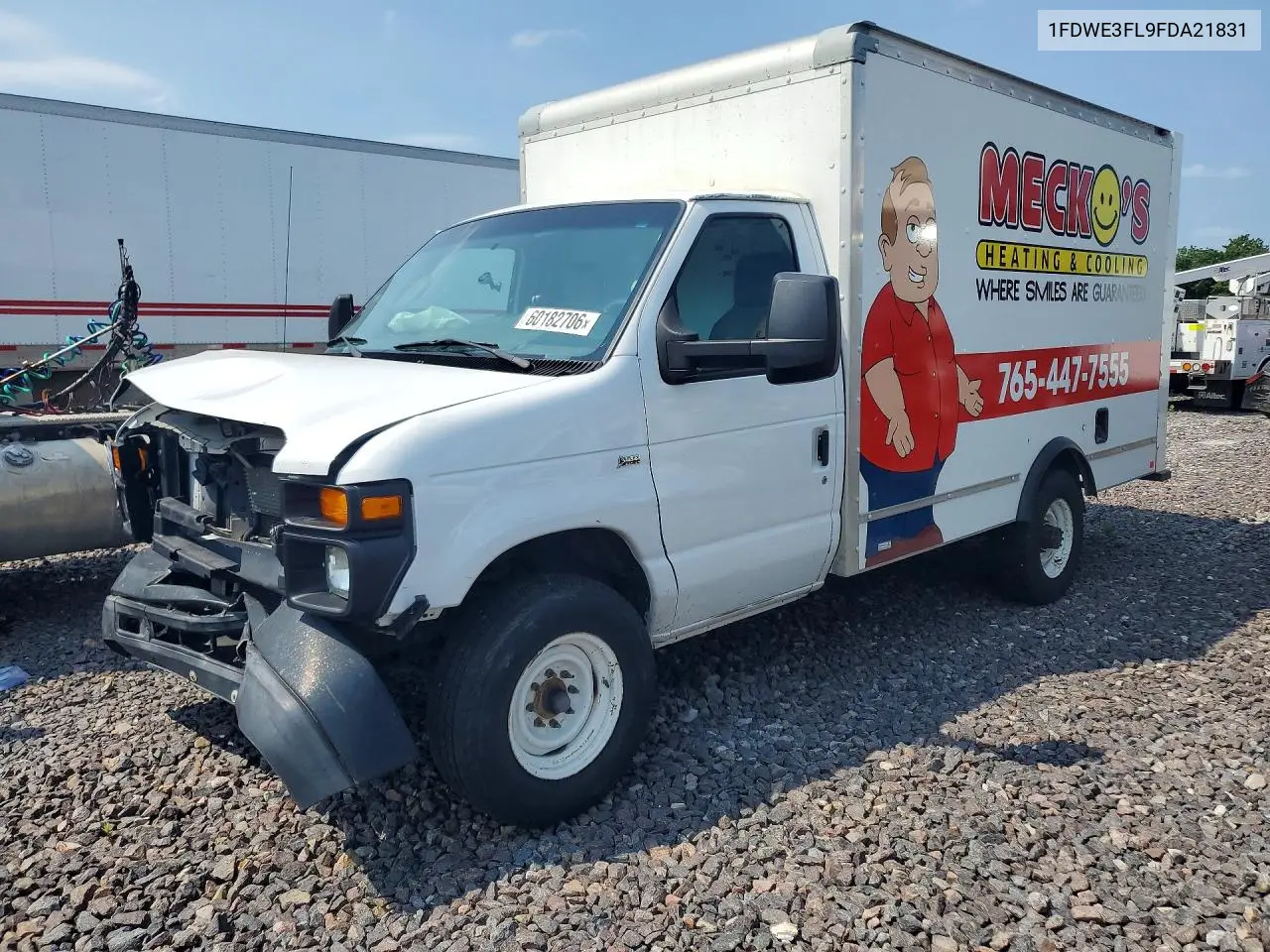 2015 Ford Econoline E350 Super Duty Cutaway Van VIN: 1FDWE3FL9FDA21831 Lot: 60182706