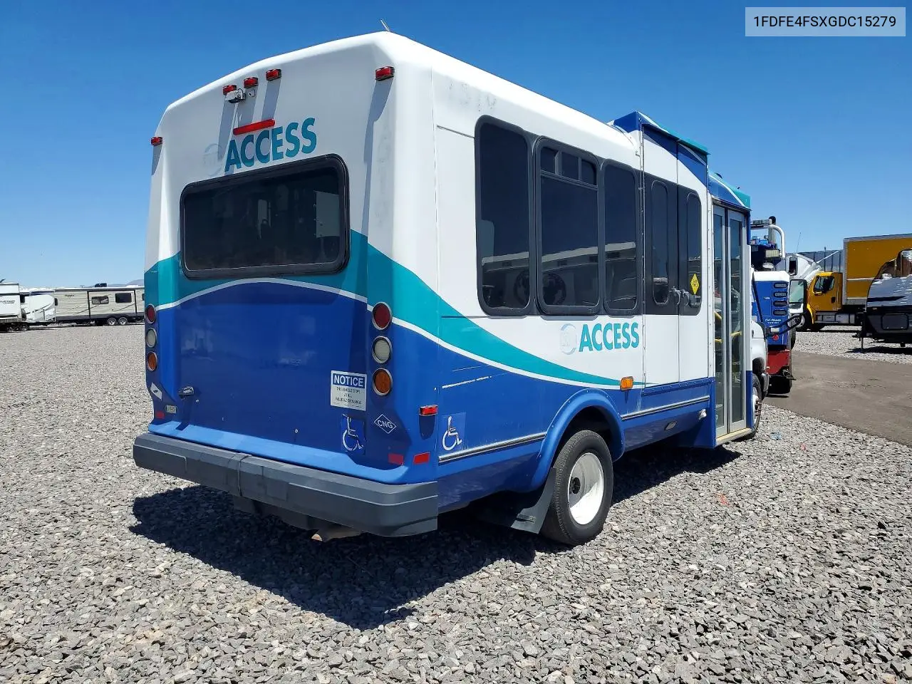 2016 Ford E450 Shuttle Bus VIN: 1FDFE4FS0GDC16232 Lot: 55931276
