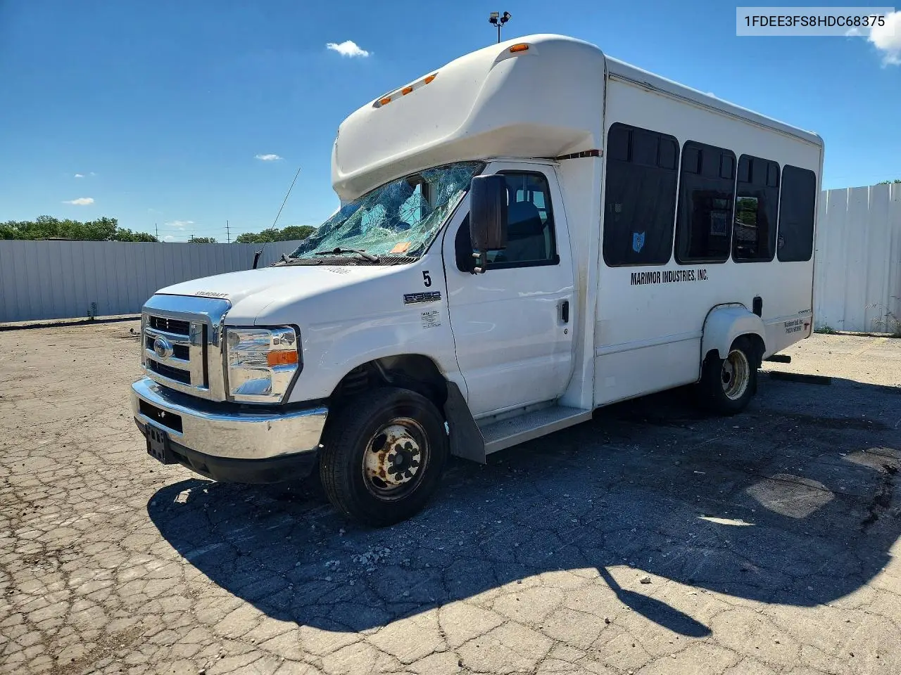 2017 Ford E350 Shuttle Bus VIN: 1FDEE3FS8HDC68375 Lot: 57930306