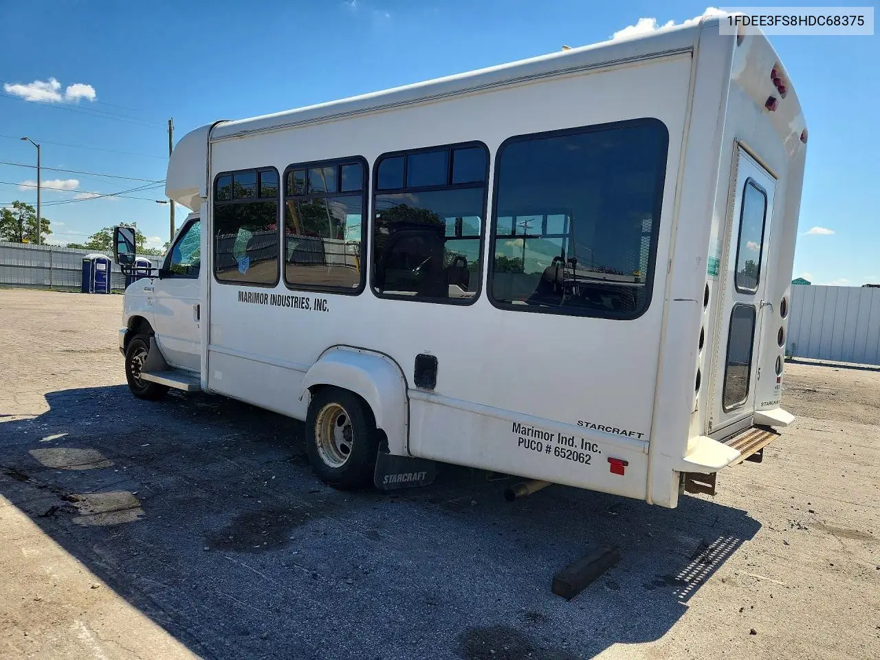 2017 Ford E350 Shuttle Bus VIN: 1FDEE3FS8HDC68375 Lot: 57930306