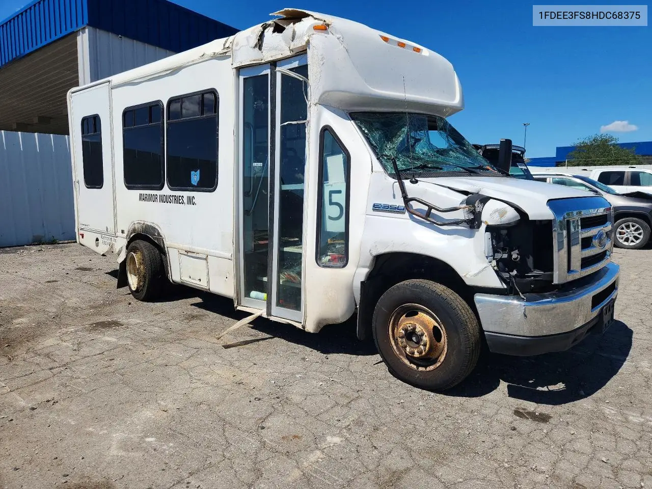 2017 Ford E350 Shuttle Bus VIN: 1FDEE3FS8HDC68375 Lot: 57930306