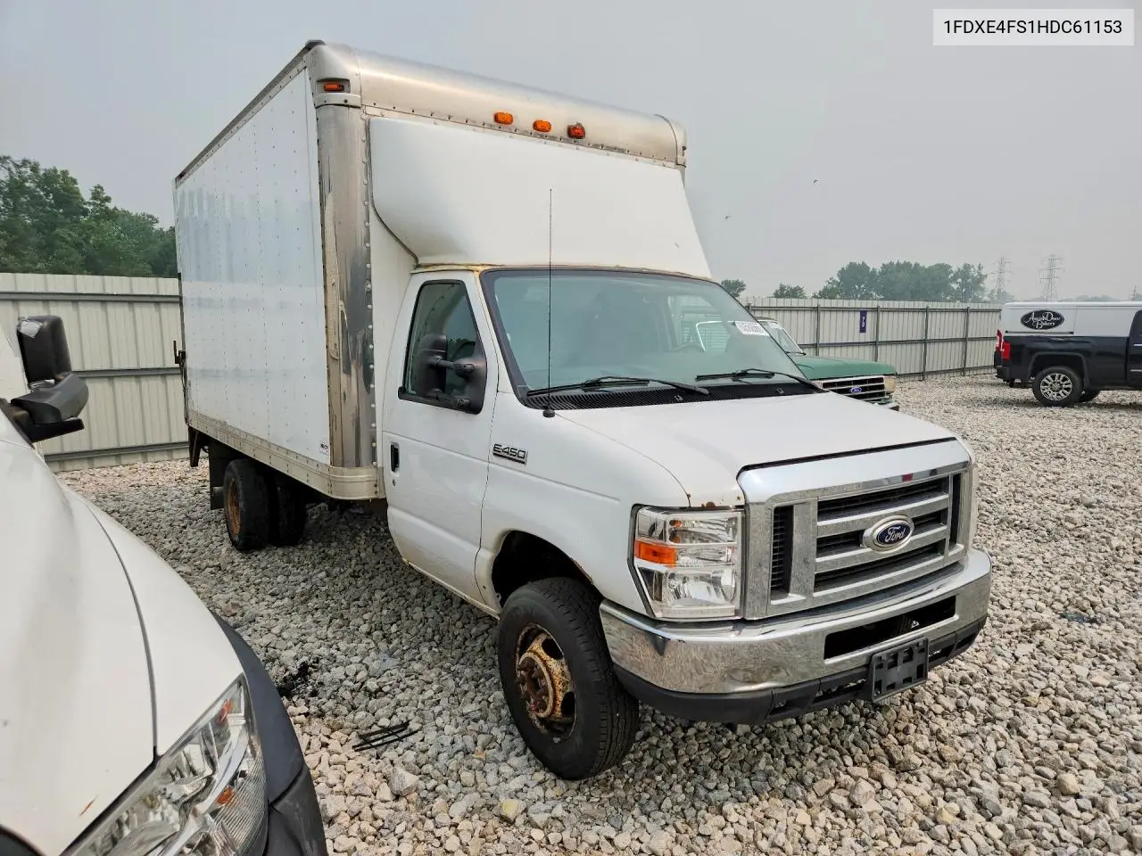 2017 Ford E450 Box Truck VIN: 1FDXE4FS1HDC61153 Lot: 60580566