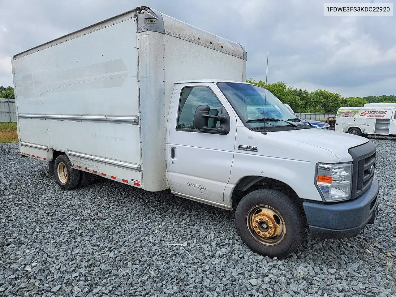 2019 Ford E350 Box Truck VIN: 1FDWE3FS3KDC22920 Lot: 58624836