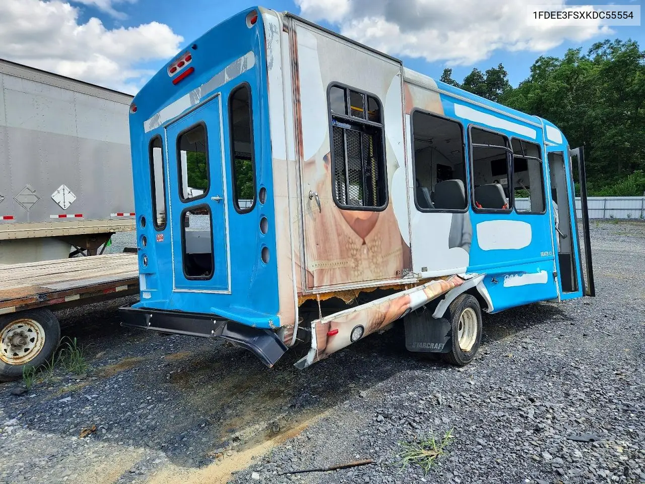 2019 Ford Econoline E350 Super Duty Cutaway Van VIN: 1FDEE3FSXKDC55554 Lot: 58939526