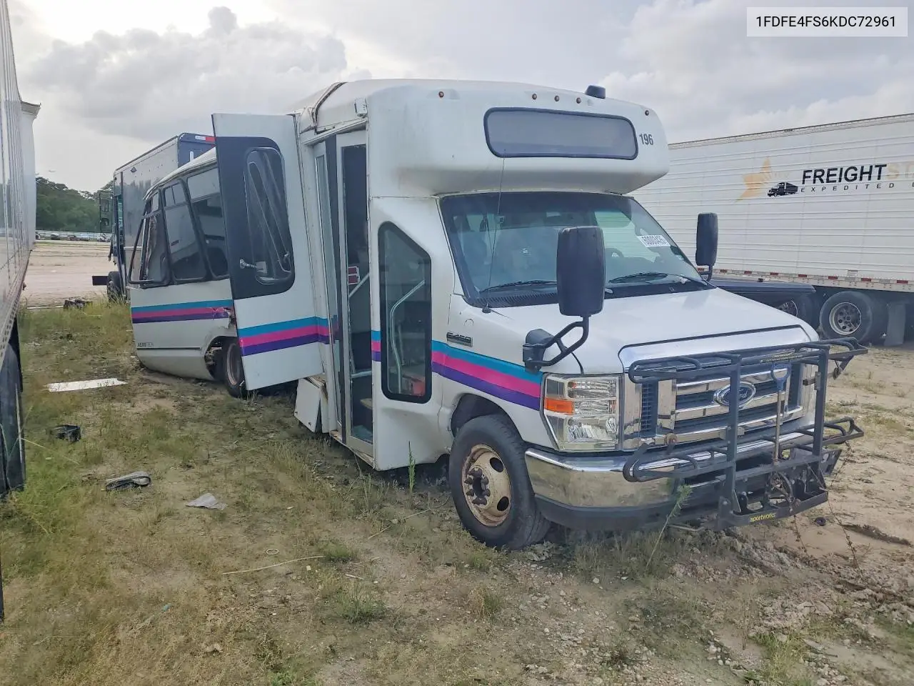 2019 Ford Econoline E450 Super Duty Cutaway Van VIN: 1FDFE4FS6KDC72961 Lot: 60003426