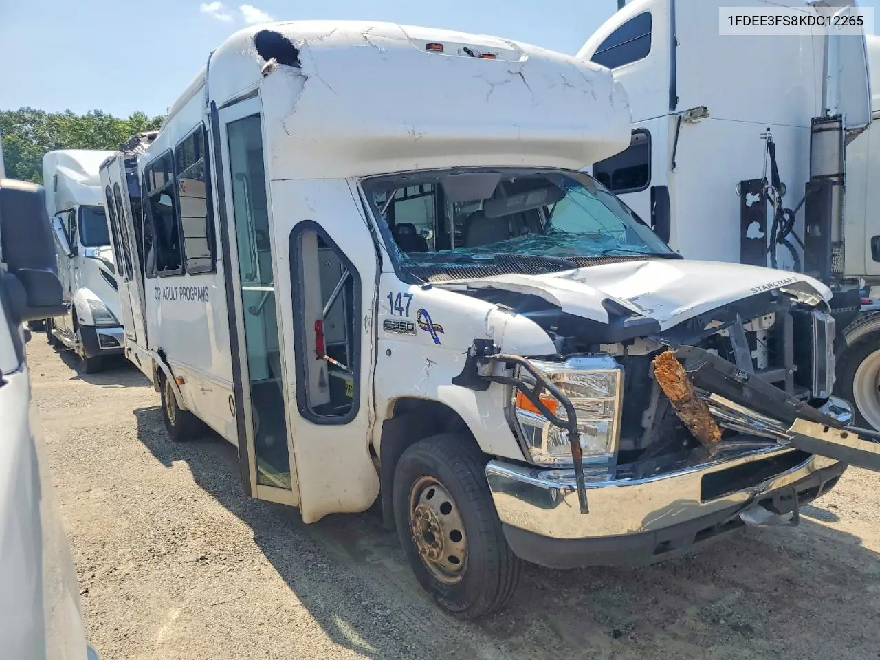 2019 Ford Econoline E350 Super Duty Cutaway Van VIN: 1FDEE3FS8KDC12265 Lot: 60589516