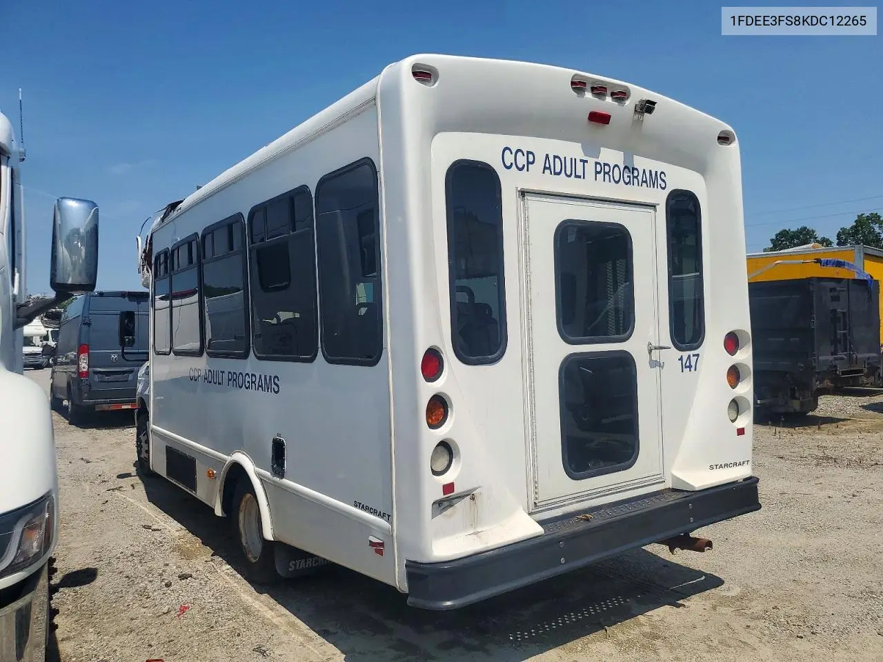 2019 Ford Econoline E350 Super Duty Cutaway Van VIN: 1FDEE3FS8KDC12265 Lot: 60589516