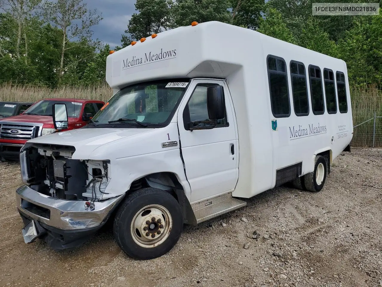 2021 Ford E350 Shuttle Bus VIN: 1FDEE3FN8MDC21836 Lot: 57604716