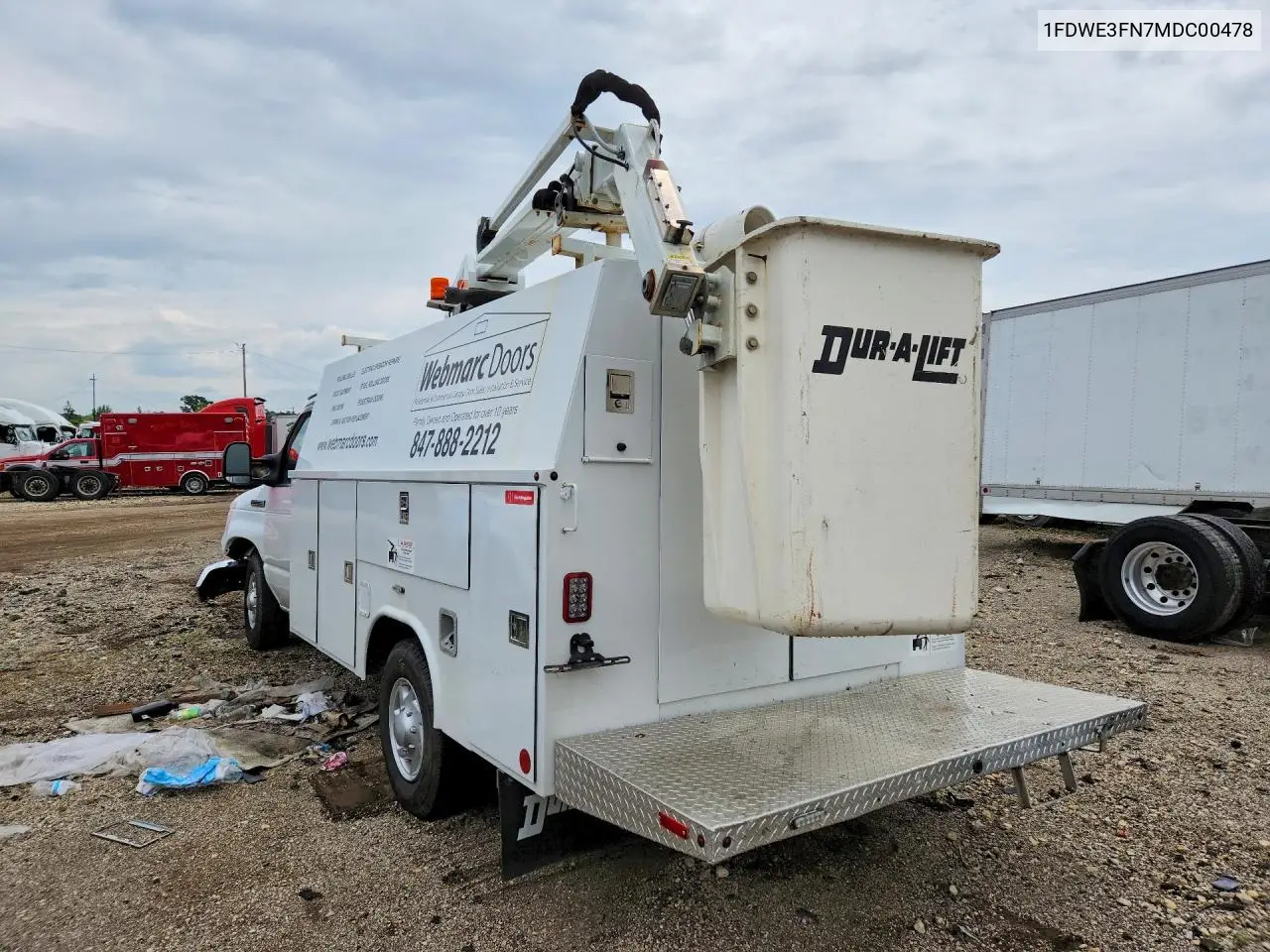 2021 Ford Econoline E350 Super Duty Cutaway Van VIN: 1FDWE3FN7MDC00478 Lot: 60375006