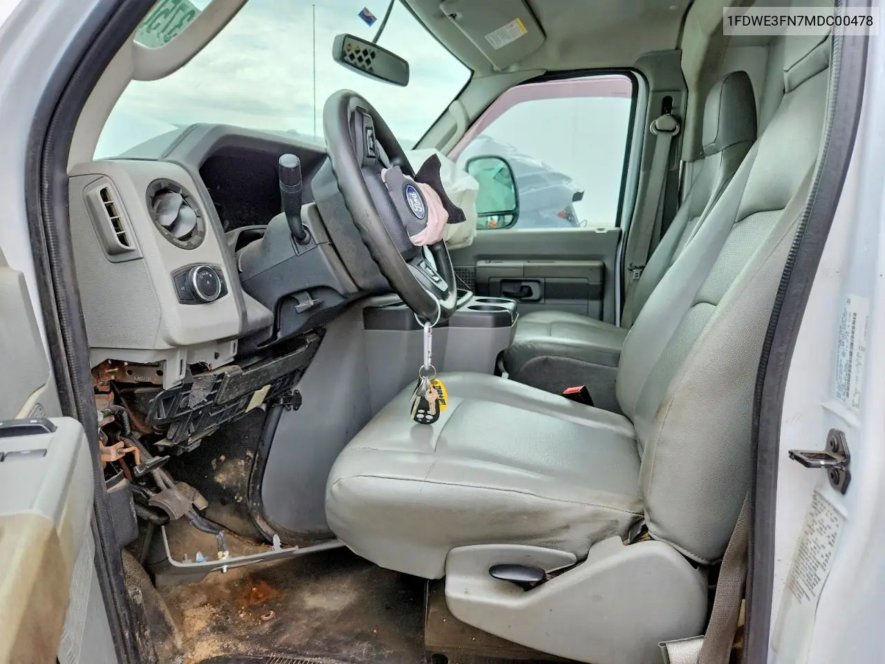 2021 Ford Econoline E350 Super Duty Cutaway Van VIN: 1FDWE3FN7MDC00478 Lot: 60375006