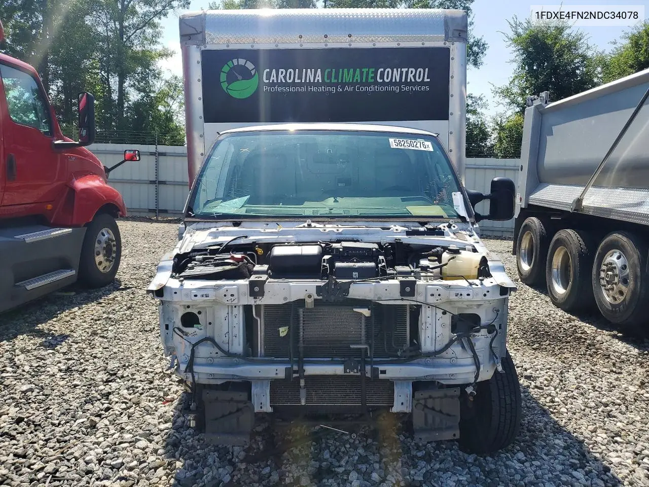 2022 Ford E450 Box Truck VIN: 1FDXE4FN2NDC34078 Lot: 58250276