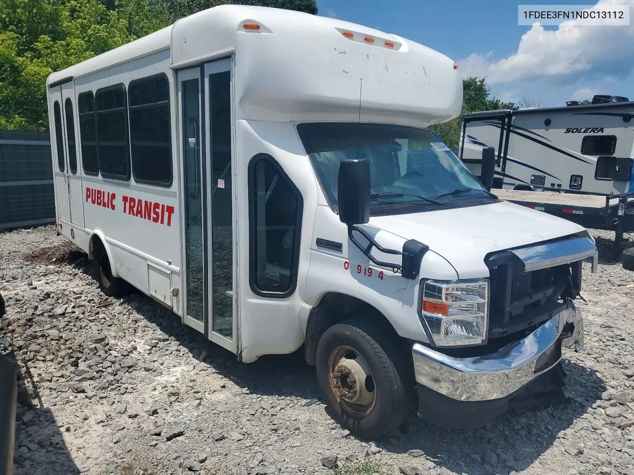 2022 Ford Econoline E350 Super Duty Cutaway Van VIN: 1FDEE3FN1NDC13112 Lot: 60068546