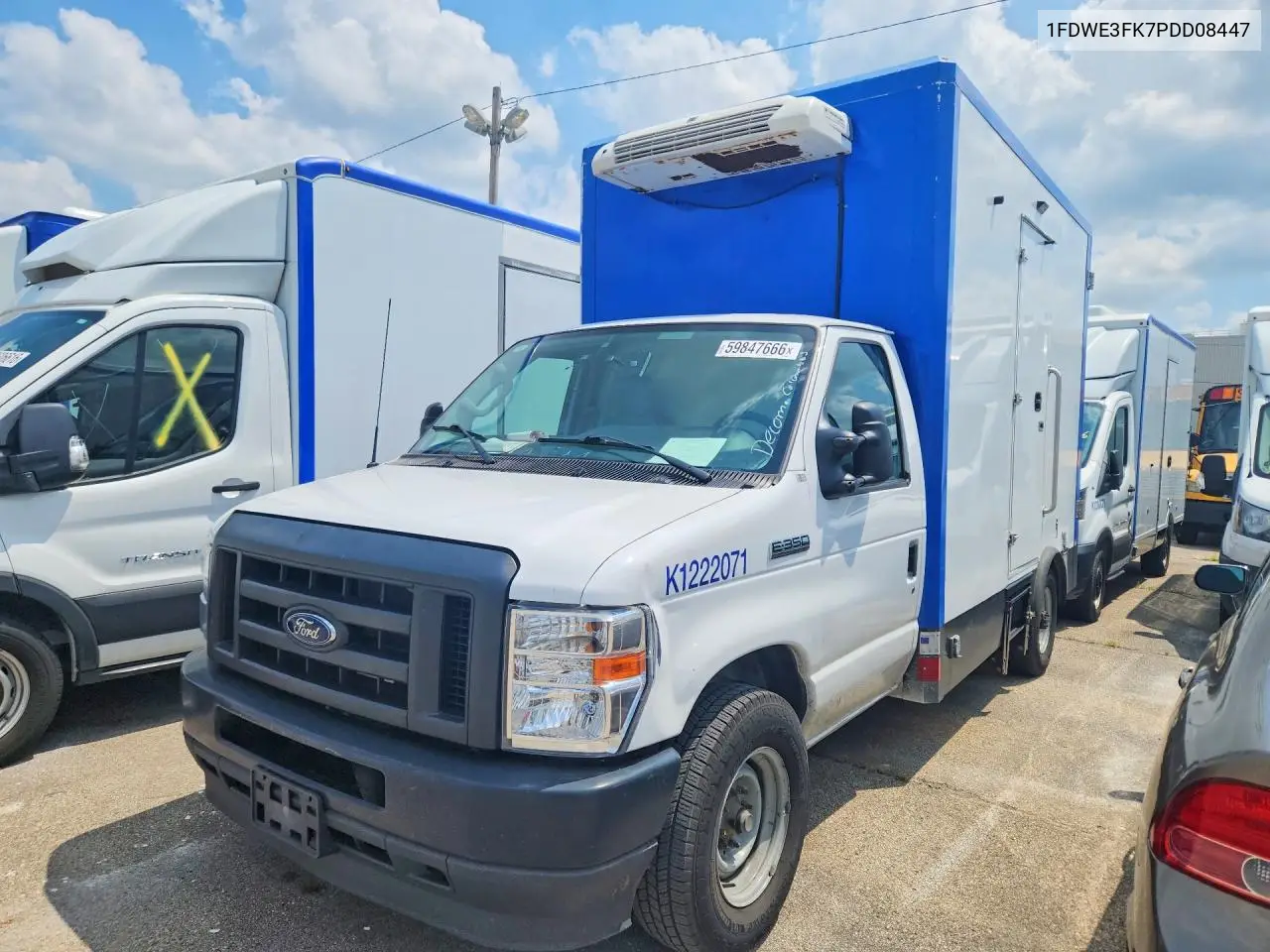 2023 Ford Econoline E350 Super Duty Cutaway Van VIN: 1FDWE3FK7PDD08447 Lot: 59847666
