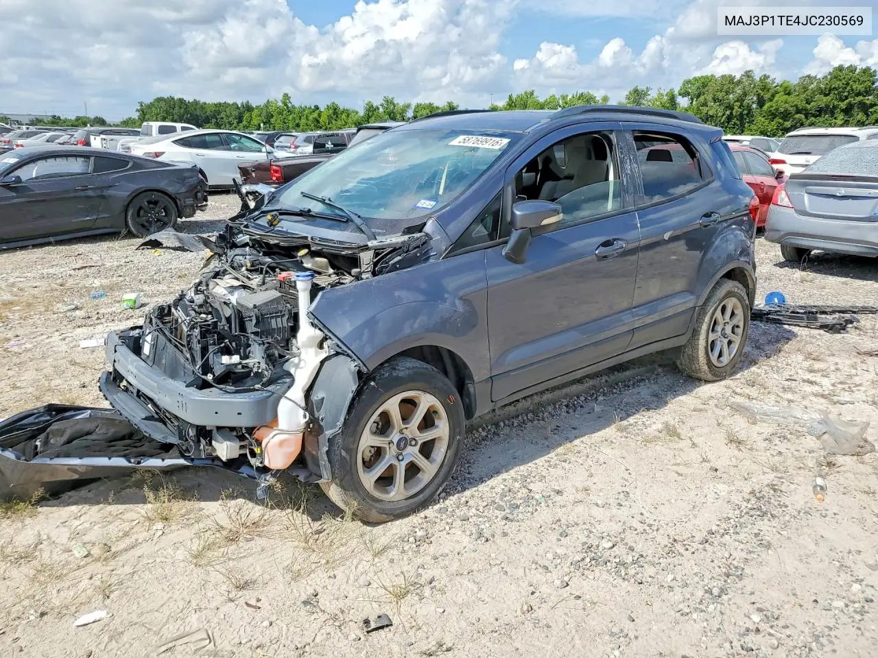 2018 Ford Ecosport Se VIN: MAJ3P1TE4JC230569 Lot: 58769916