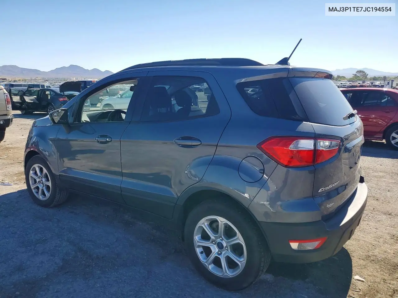 2018 Ford Ecosport Se VIN: MAJ3P1TE7JC194554 Lot: 58902376