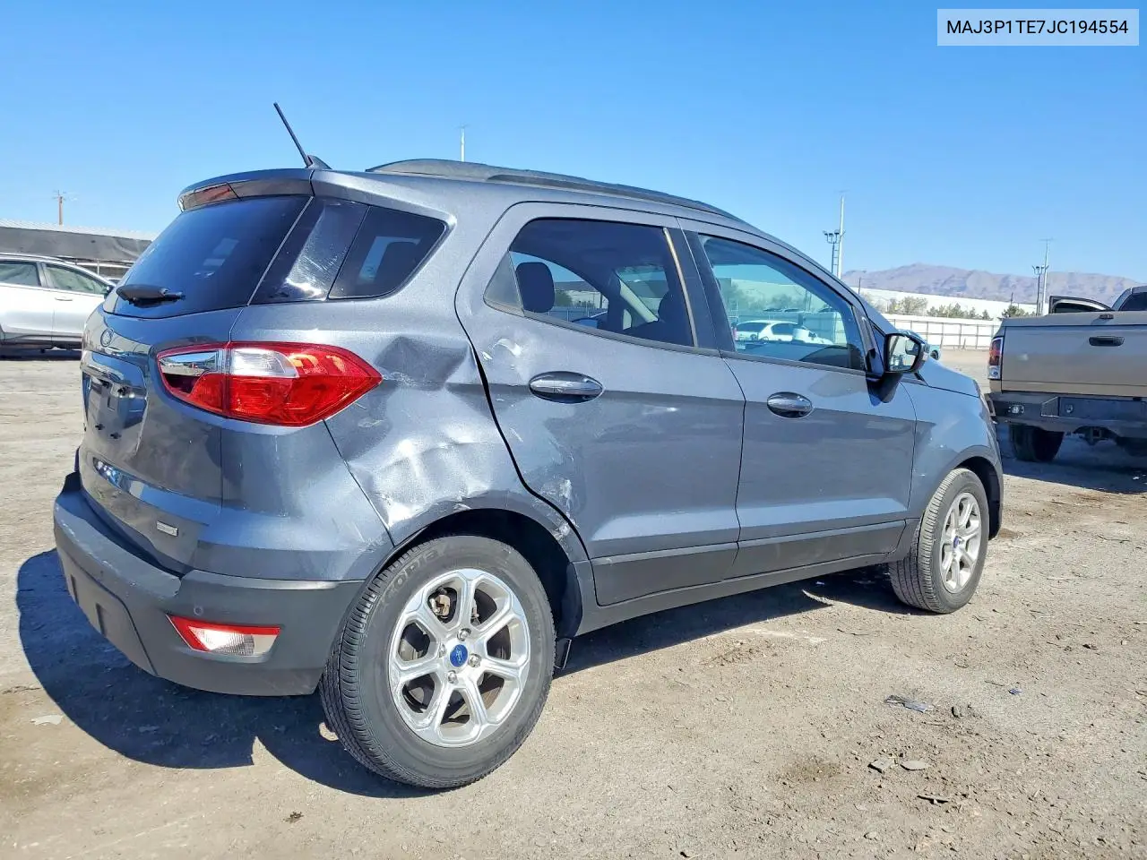 2018 Ford Ecosport Se VIN: MAJ3P1TE7JC194554 Lot: 58902376