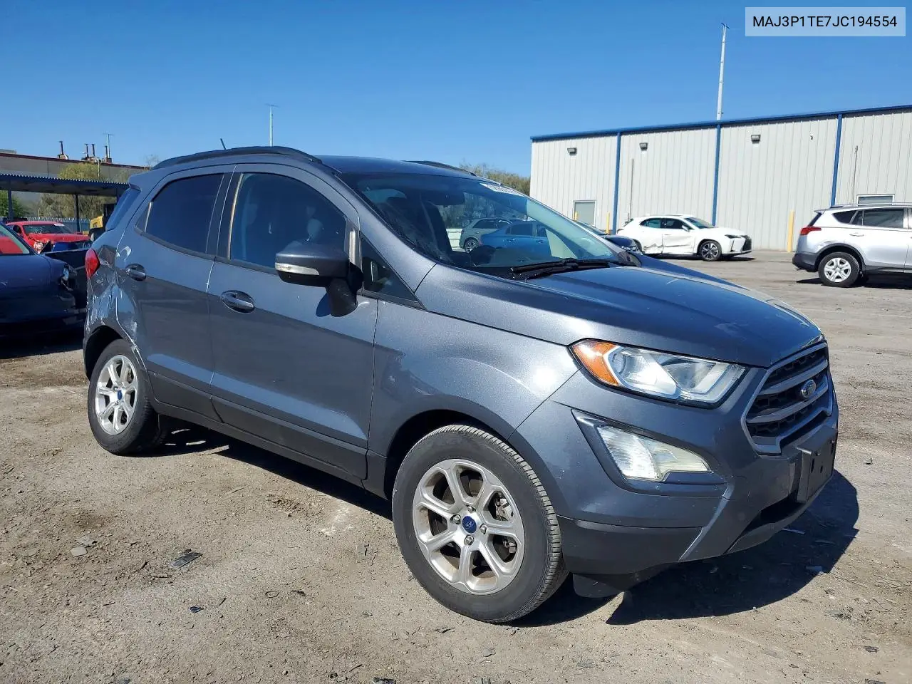 2018 Ford Ecosport Se VIN: MAJ3P1TE7JC194554 Lot: 58902376
