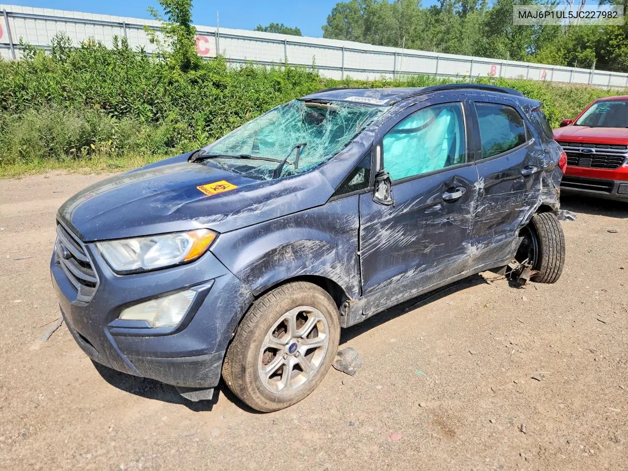 2018 Ford Ecosport Se VIN: MAJ6P1UL5JC227982 Lot: 59599216