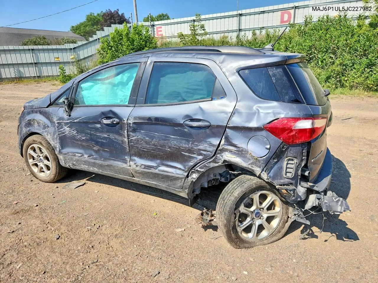 2018 Ford Ecosport Se VIN: MAJ6P1UL5JC227982 Lot: 59599216