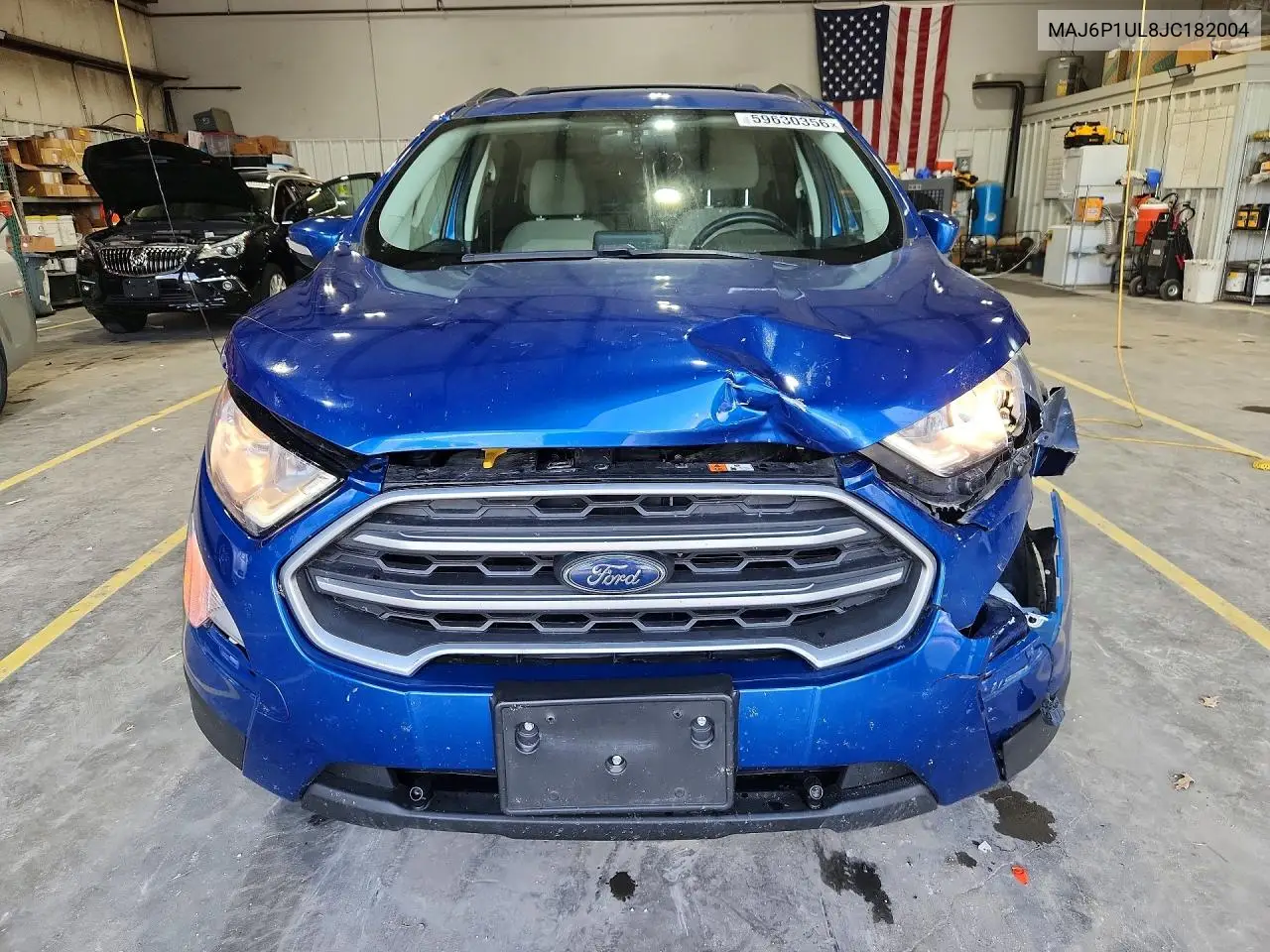 2018 Ford Ecosport Se VIN: MAJ6P1UL8JC182004 Lot: 59630356