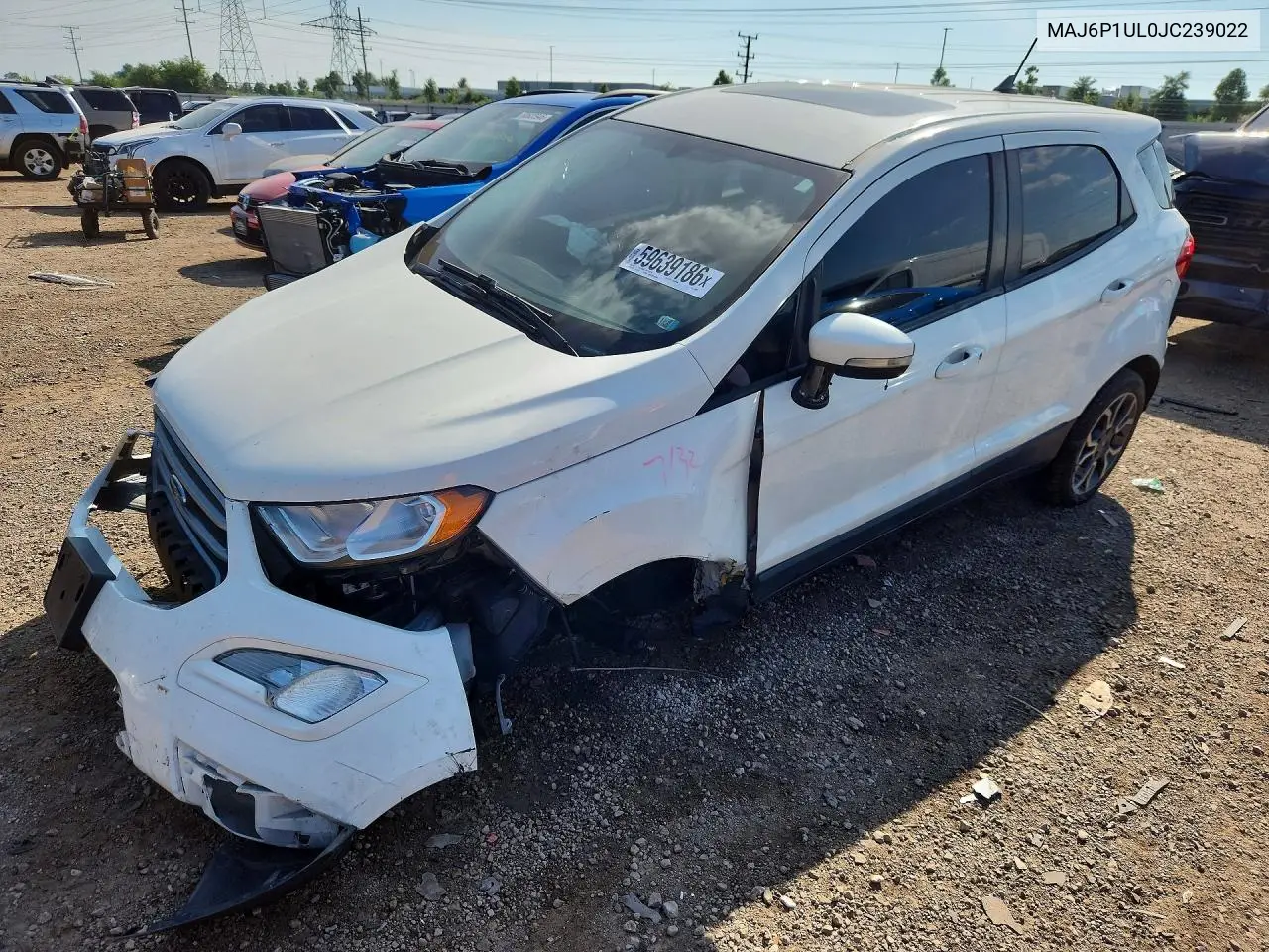 2018 Ford Ecosport Se VIN: MAJ6P1UL0JC239022 Lot: 59639186
