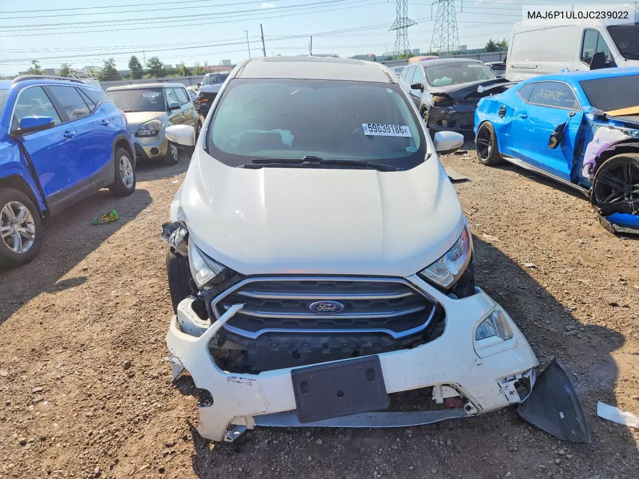 2018 Ford Ecosport Se VIN: MAJ6P1UL0JC239022 Lot: 59639186