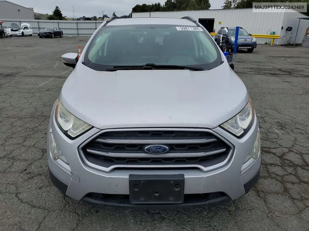 2018 Ford Ecosport Se VIN: MAJ3P1TEXJC243469 Lot: 59871386