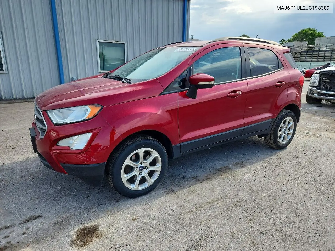 2018 Ford Ecosport Se VIN: MAJ6P1UL2JC198389 Lot: 60389356
