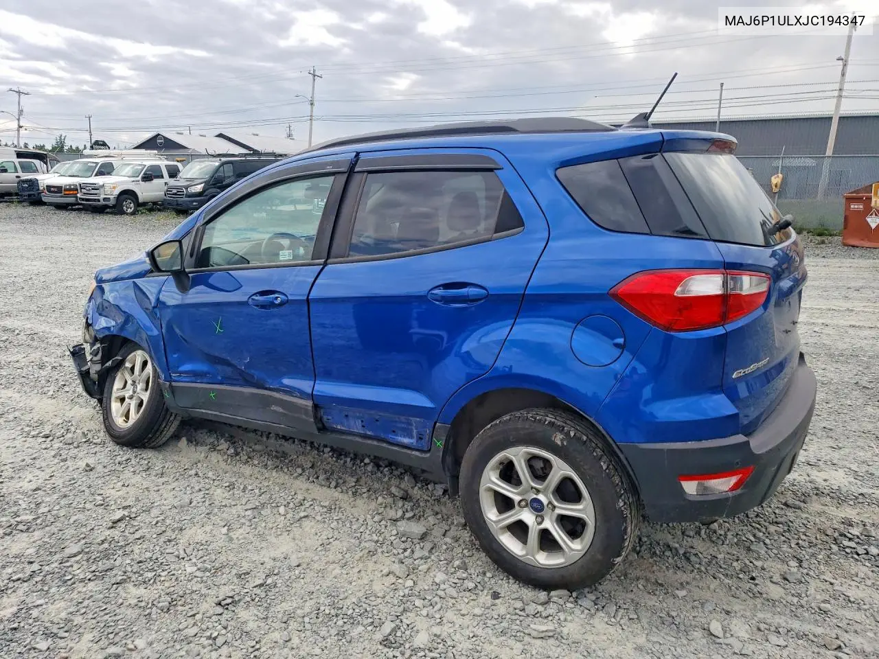 2018 Ford Ecosport Se VIN: MAJ6P1ULXJC194347 Lot: 60616516