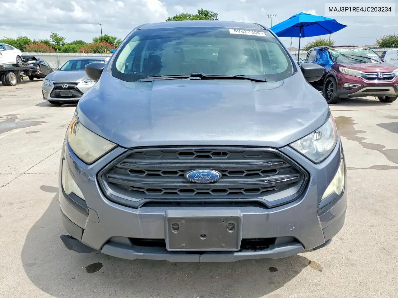 2018 Ford Ecosport S VIN: MAJ3P1RE4JC203234 Lot: 60627356
