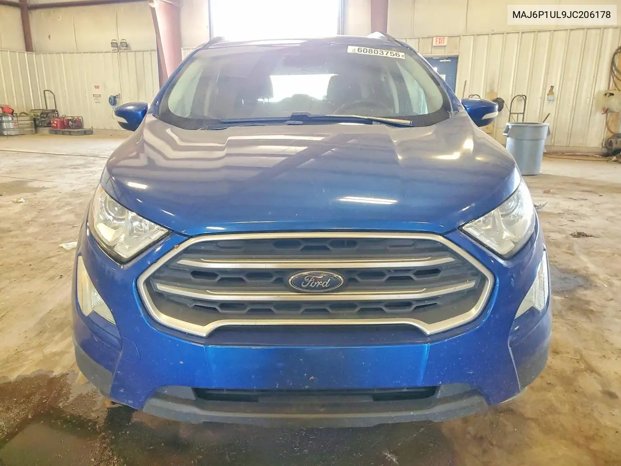 2018 Ford Ecosport Se VIN: MAJ6P1UL9JC206178 Lot: 60803756