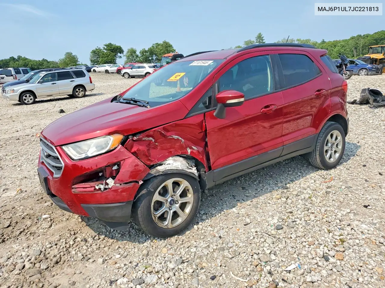 2018 Ford Ecosport Se VIN: MAJ6P1UL7JC221813 Lot: 61101946