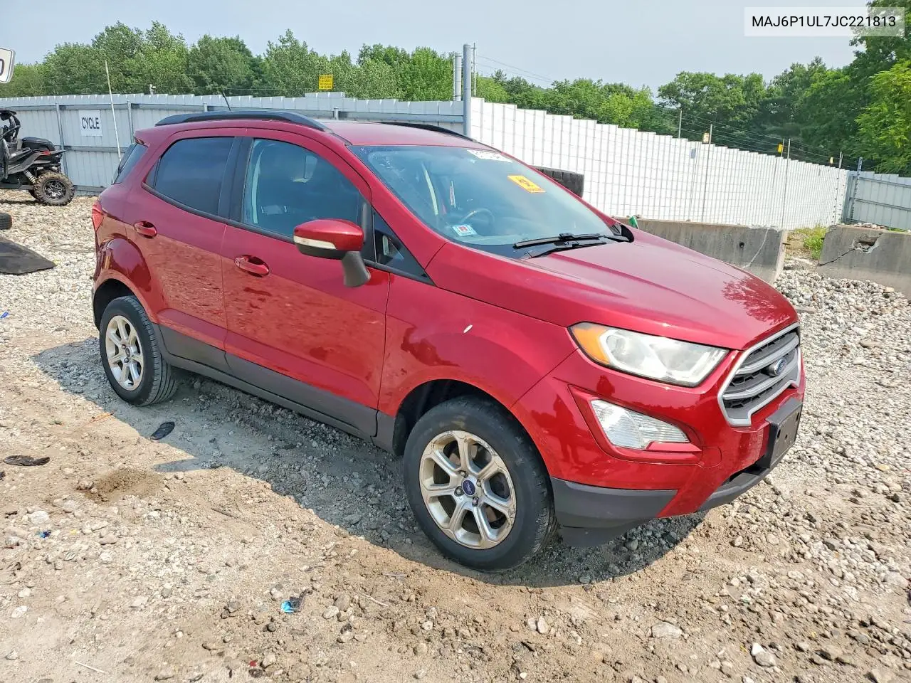 2018 Ford Ecosport Se VIN: MAJ6P1UL7JC221813 Lot: 61101946