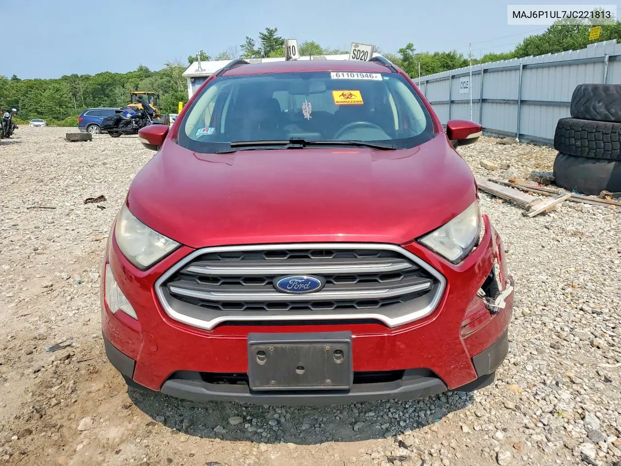 2018 Ford Ecosport Se VIN: MAJ6P1UL7JC221813 Lot: 61101946