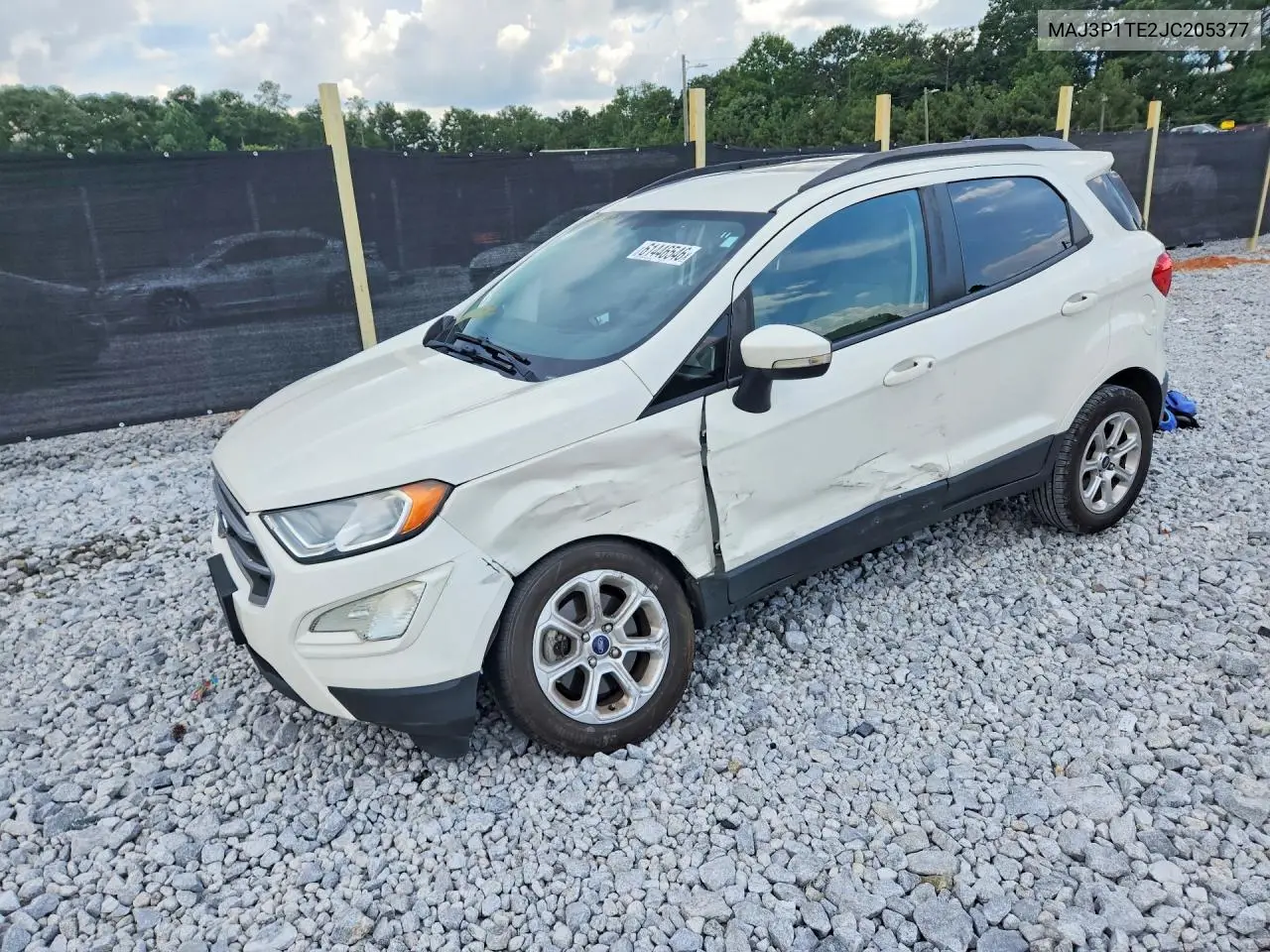 2018 Ford Ecosport Se VIN: MAJ3P1TE2JC205377 Lot: 61446546