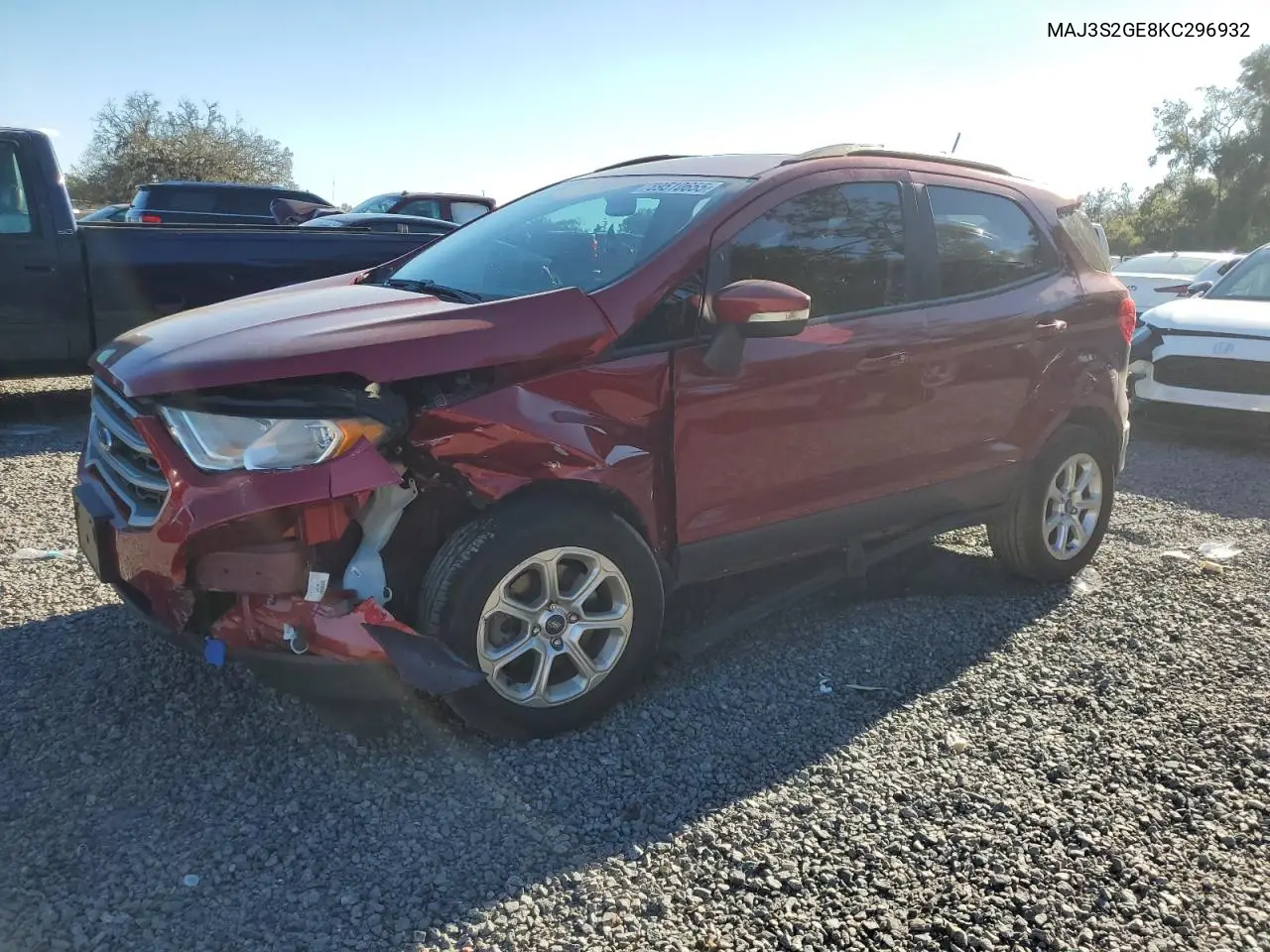 MAJ3S2GE8KC296932 2019 Ford Ecosport Se