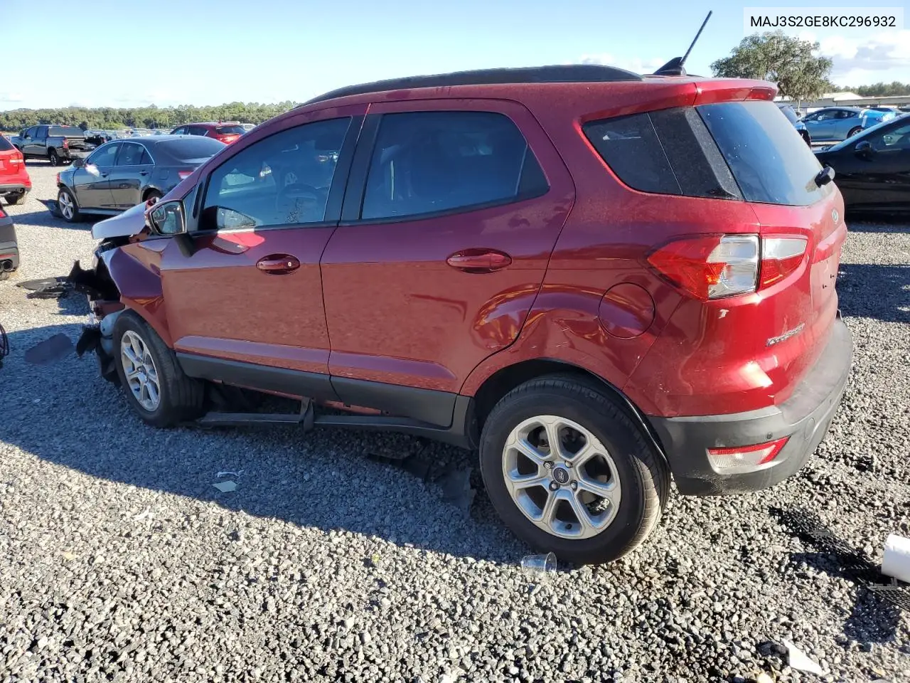MAJ3S2GE8KC296932 2019 Ford Ecosport Se