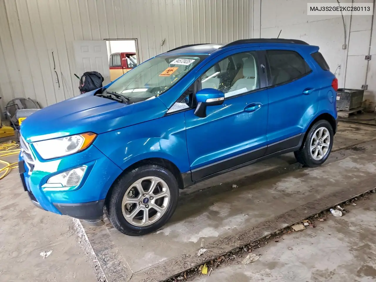 MAJ3S2GE2KC280113 2019 Ford Ecosport Se