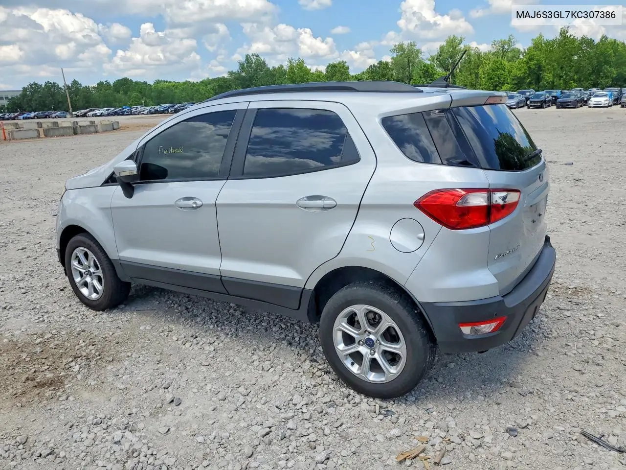 2019 Ford Ecosport Se VIN: MAJ6S3GL7KC307386 Lot: 55073036