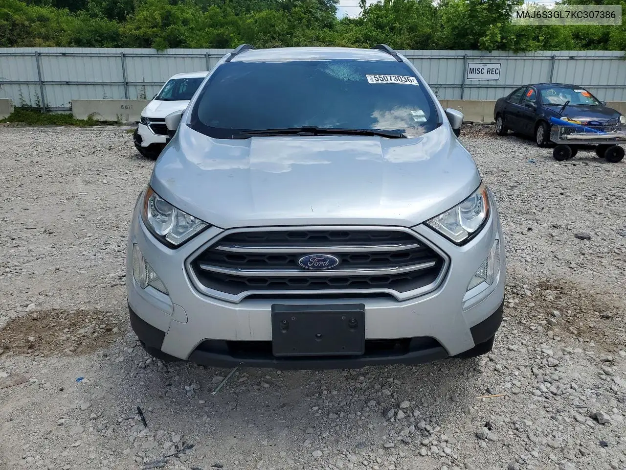2019 Ford Ecosport Se VIN: MAJ6S3GL7KC307386 Lot: 55073036